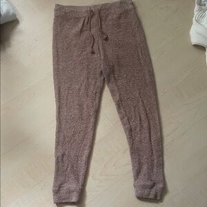 Cozy Brown Knit Joggers